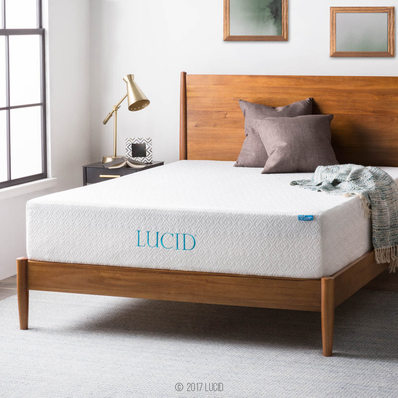 Lucid 12" Medium Gel Memory Foam Mattress & Reviews Wayfair